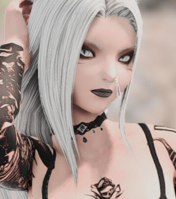 Basic Goth Makeup (Miqote)