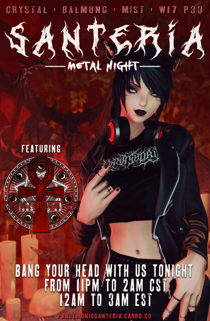 Santeria Metal Night Flyer